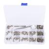 Zinc Alloy Spikes Rivets Screws Kit DIY Decoration 7x9MM for Leather Bracelets Dog Collars Bags Clothes Shoes