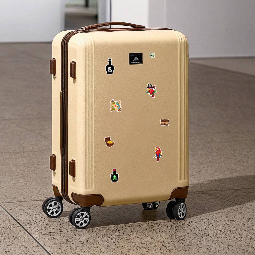 35pcs-50pcs Nautical Skull Stickers Whimsical Treasure Graffiti Decals Stickers For Laptop Luggage Scrapbook Diary