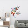 Watercolor Butterfly Wall Stickers Bedroom Bathroom Children'S Room Background Decoration Can Be Removed Wall Stickers