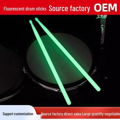 Luminous 5A Non-Slip Plastic Drumsticks with Colored Handles for Jazz & Electronic Drum Practice.