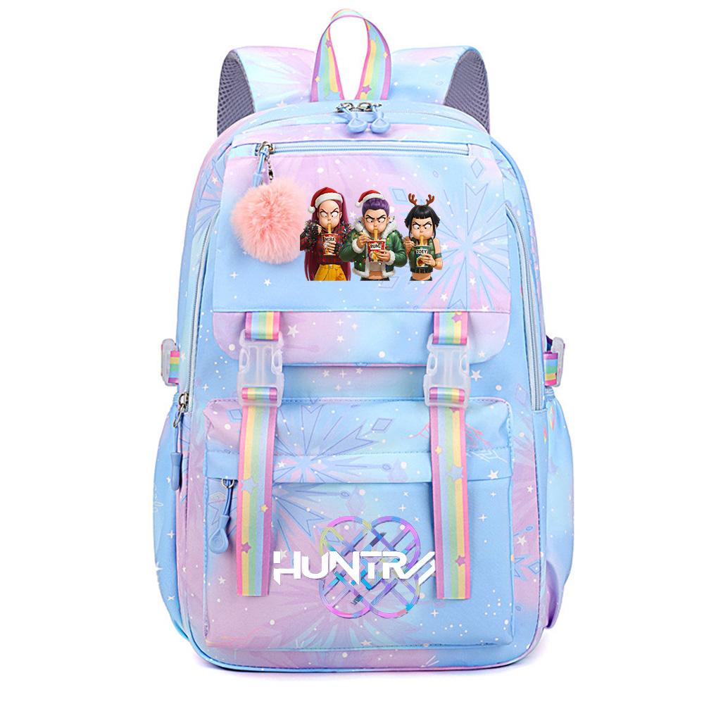 Christmas K-Pop Demon Hunters Printed Large Capacity Waterproof Backpack Teenger Student Girl Boy Schoolbag Bookbag Women Large Capacity Travel Bag