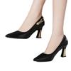 Women Luxury Black Patent Leather Soft Stiletto Heel Shoes for Office Female Fashion Comfortable Party Pumps Zapatos De Mujer