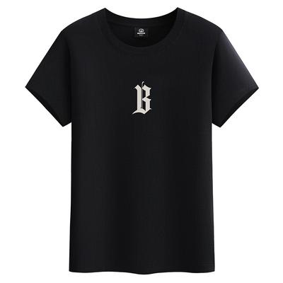 Big B M-6XL Pure Cotton Mens Short-sleeved T-shirt Round Neck Boy Casual Tee Shirt
