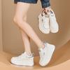 New Round Head Women's 2026 Spring Platform Heightening Versatile Single Shoes Casual Fashion Lace-up Women's Shoes