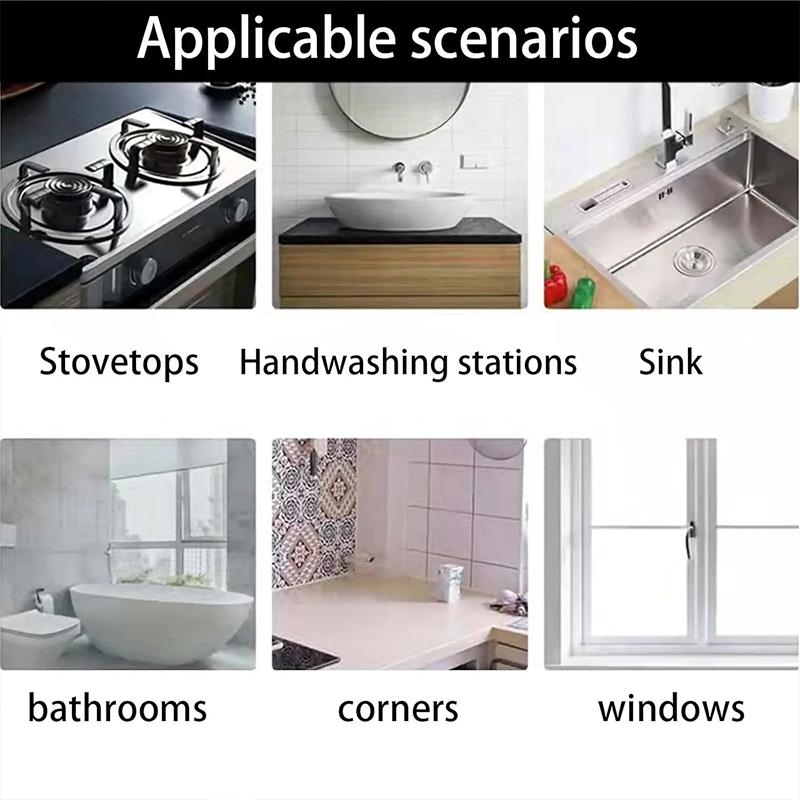 Waterproof and Stain-Resistant Kitchen Bathroom Sink Caulk Strip Transparent Tape 5M Single Side Self Adhesive Nano Tape