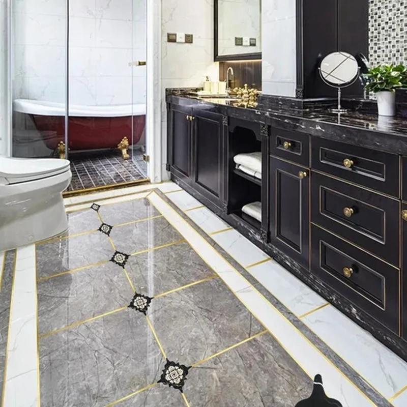 50 m/rolka samolepiace samolepky na dlaždice Vodotesná páska na utesnenie medzier v stene Prúžok na podlahu na dlaždice Nálepka na krásu šev Dekorácia na stenu