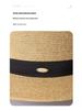 European Retro Letter Sewn Flat Top Sun & Beach Hat