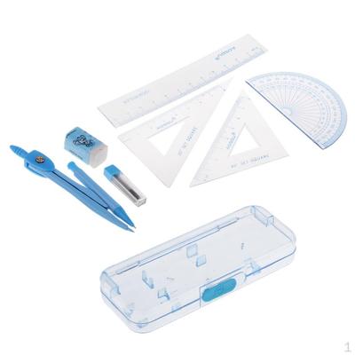 Geometrie Kit Mathe Set 7-teilig für Schüler mit