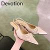 Stilettos Pointed-toe Backheel Single Shoes Women's Shoes Sandals New Style Shoes Devotion