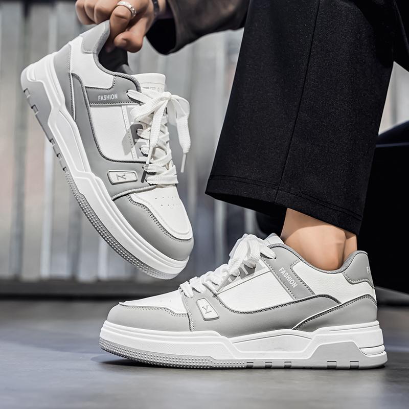 New Men's Classic Fashion Low Top Thick Sole Skateboarding Shoes Comfortable Soft Sole Basketball Sneakers