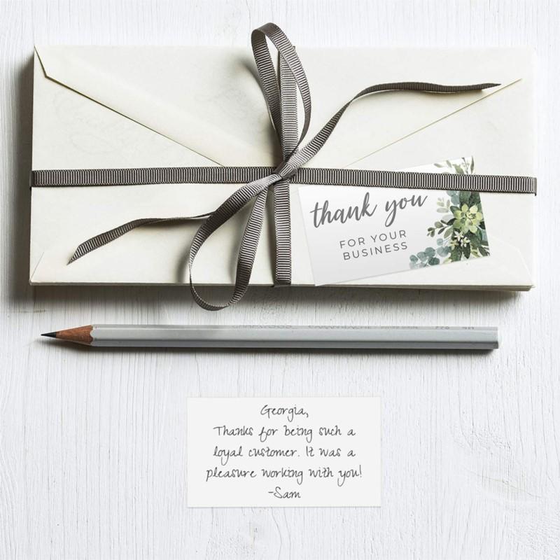 30 Stück Blattblumen Dankeskarten mit Umschlagaufklebern Einladungen Innen leer Grußkarten Postkarten Geschenkkarten 9X5,4cm