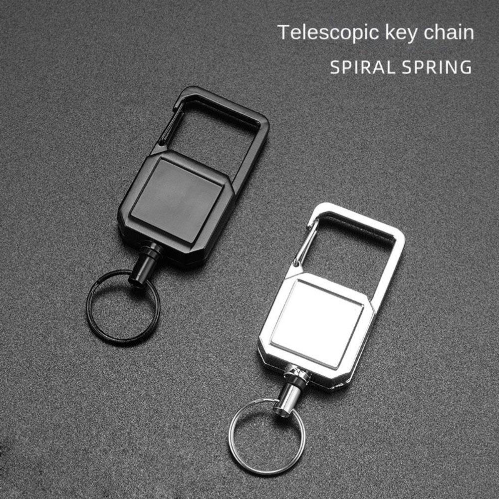Schlüsselband Schnalle Anti-Verlust ID-Halter Schnalle Teleskopisches Ausweis-Schlüsselband Drahtseil Schlüsselanhänger Schlüsselband