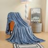 Thickened Diamond-Patterned Luxury Coral Fleece Flannel Blanket—Perfect for Air Conditioning