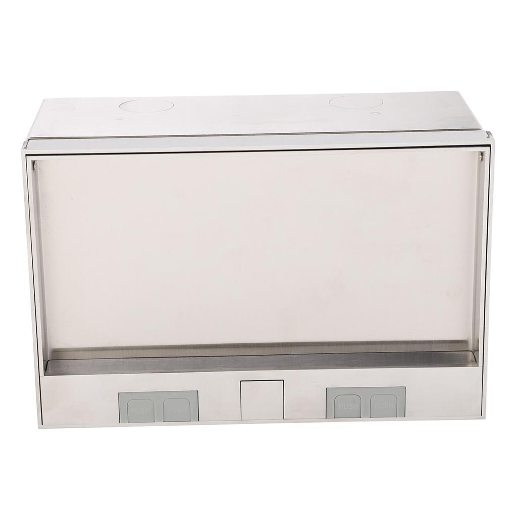 Recessed Floor Socket 4000W 3 Outlets Embedded Floor Receptacle Box for Office Hotel School