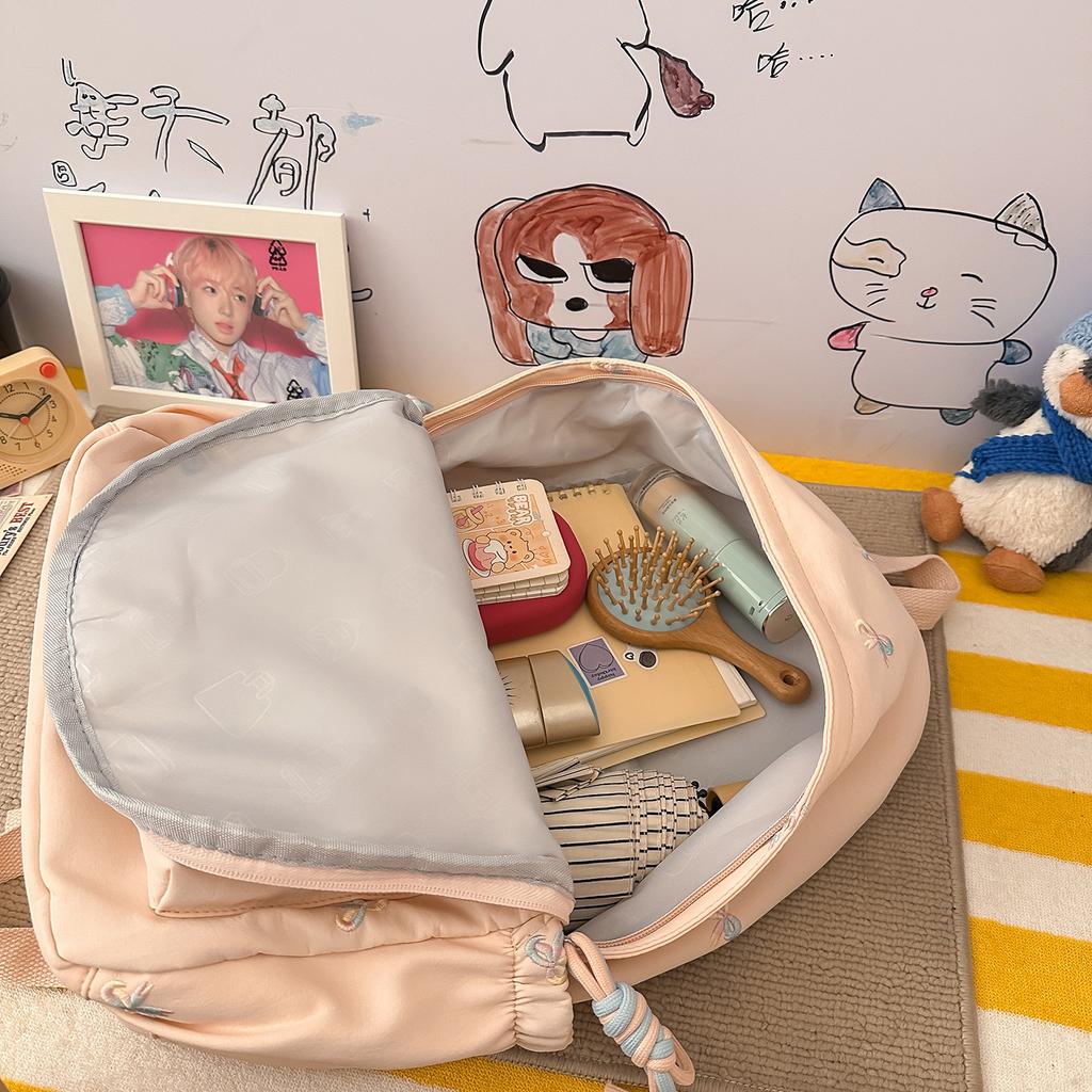 Schoolbag1011 Summer New Korean Ins Mori Sweet Travel Backpack High Value College Style Middle School Student Backpack