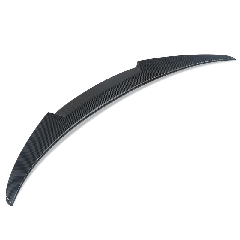 M4 Style Carbon Fiber Look Rear Trunk Spoiler For BMW 4 Series F33 Convertible 2014-2020 ABS Plastic Rear Tail Spoiler Wings