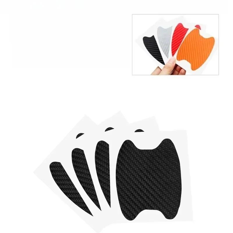 Carbon Fiber Scratches Resistant Cover Auto Handle Protection Film For 4Pcs/Set Car Door Sticker 3d Small size