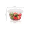 20PCS Food Grade Plastic Disposable Lunch Bowl Transparent Thick Round Lunch Bowl Kitchen Accessories Hot Pot Tableware