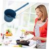 HOLIDYOYO Long-Handled Water Scoop, Household Water Spoon, Shower Ladle, Thick Bath Spoon, Plastic Water Scoop, Multi-Purpose Water Scoop (PP Blue)