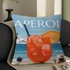 Kissenbezug mit Mojito-Motiv, Aperol-S-Spritz-Motiv, bedruckter Kissenbezug für Sofa