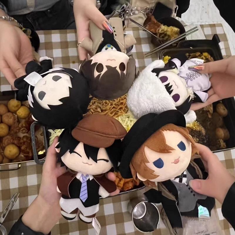 20Cm Cartoon Stuffed Dazai Osamu Nakahara Chuuya Cotton Plaything Body Dress Aloft Snuggly Plush Buddy Costume Toon Cuddly Buddies Holiday Keepsake