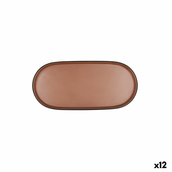 Bol Pour Apéritifs Bidasoa Gio Marron Plastique 23 X 10 Cm 12 Unités