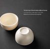 Ceramic Cream Style Teapot and Kung Fu Tea Set with Handle - Perfect for Hotels, B&Bs, Business Gifts, Custom Logo Available