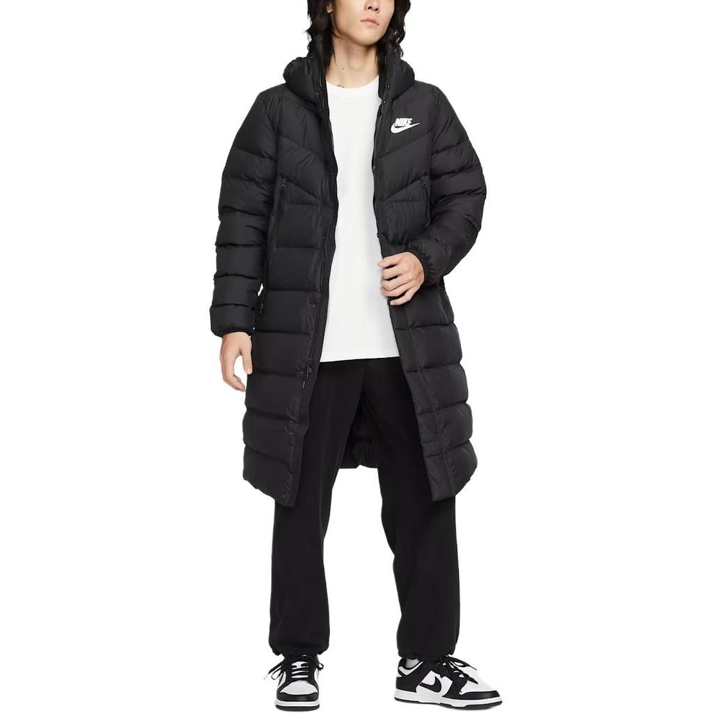 Nike Sportswear Down Windrunner Parka Lightweight Breathable Warm Waterproof Hooded Long Sleeve Down Jacket Men Jackets IB2963-010