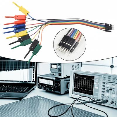 Analizzatore Logico 10 Pin Gancio Clip Cavo 1Set 20cm Alta Efficienza