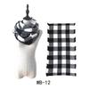 Wind autumn and winter women's warm colorful grid imitation cashmere double-sided fringed grid scarf