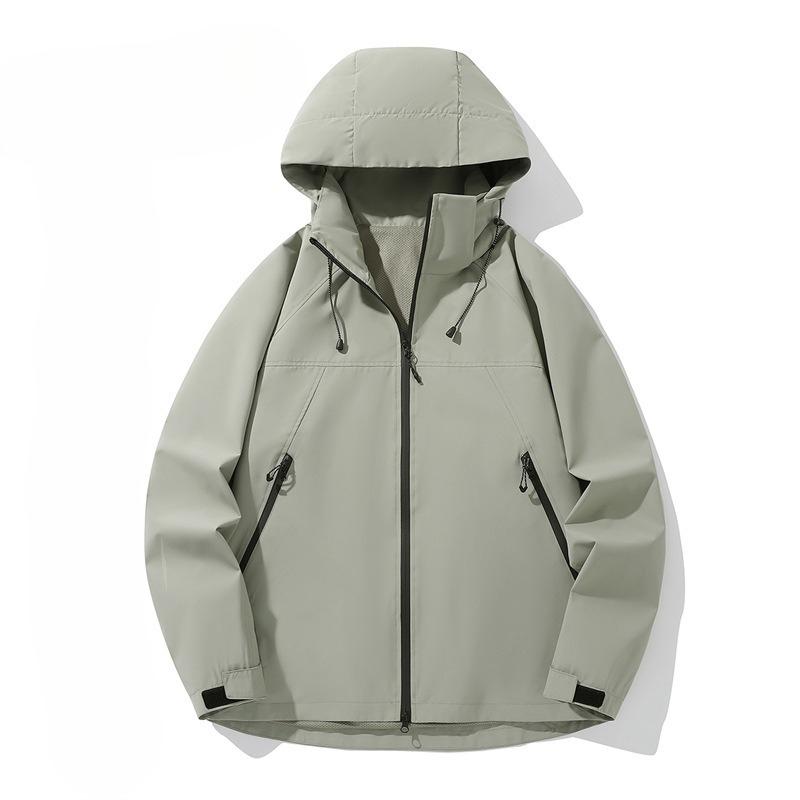 New Spring Outdoor Simple Windbreaker Jackets for Men and Women, Men's Jackets, Motorcycle Style Jackets