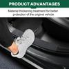 Suede For Mazda 3 BP 2019 2020 2021 2022 2023 2024 2025 Mazda3 Axela Car Front Rear Threshold Protection Sticker Accessories DD2