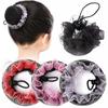 Adjustable Ballet Hair Net Lace Head Bands Girl Bun Cover Snood Sweet Elastic Hair Net Women