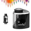 2 In 1 Tenwin Automatic Sharpener Electric Pencil Cutting Tool Student Sharpener  Teacher Reward