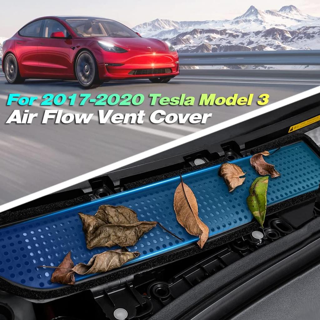 Fit for 2017-2020 Model 3 Air Intake Grille, ABS Plastic Air Vent Protection Cover, Inlet Cover, Protect Net Moth Leaves Insect Guard
