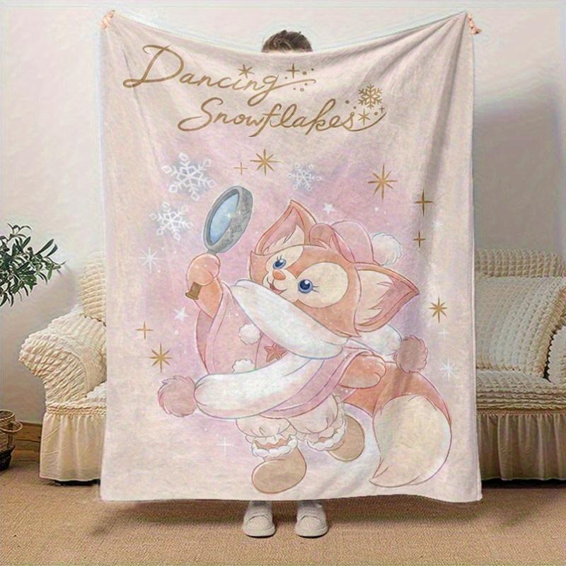 1pc, LinaBell (2) Home Decor Flannel Blanket, Perfect Gift for Bedroom, Living Room, Travel, Camping, Car, Beach, Office Nap, Ideal Sofa Throw, Outdoo