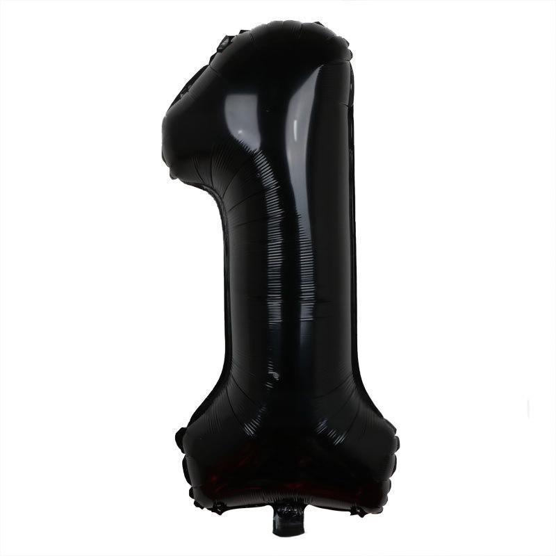 32 Inch Digital Aluminum Film Balloon, Medium Digital Gold Silver Red Black Gradual Change Color Birthday Decoration Wedding Party Balloon