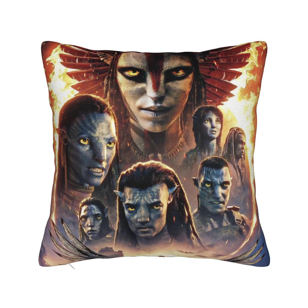 Sci-fi Avatars 3 Square Pillow Cases Cushion Covers Awesome Zippered Decor Pillowcase for Home 45x45cm