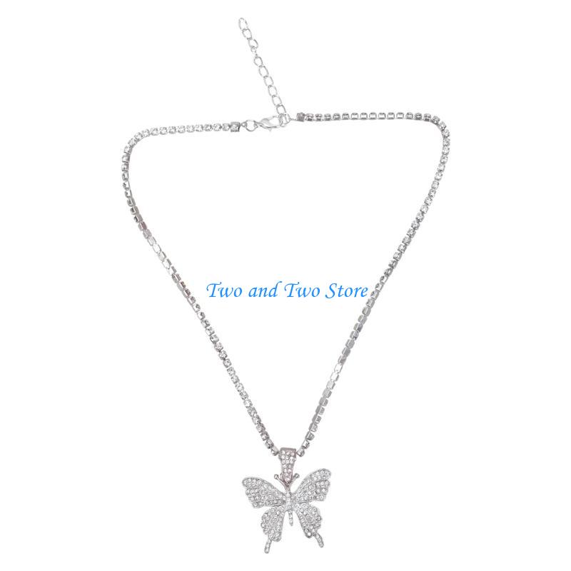 HX6F Fully Crystal Pave for Butterfly Necklaces 3D for Butterfly Pendant
