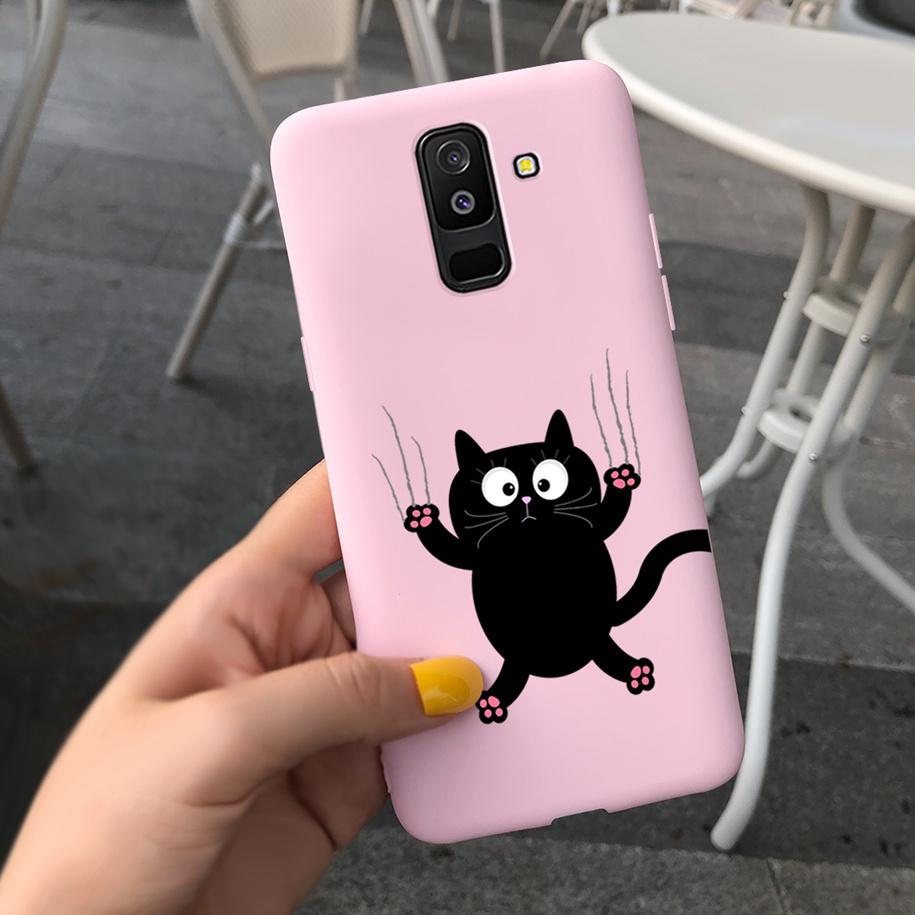 For Samsung A6 Plus 2018 Case Original Butterfly Silicone Funda Soft Protective Cover For Samsung Galaxy A6 2018 A6+ A6Plus Capa