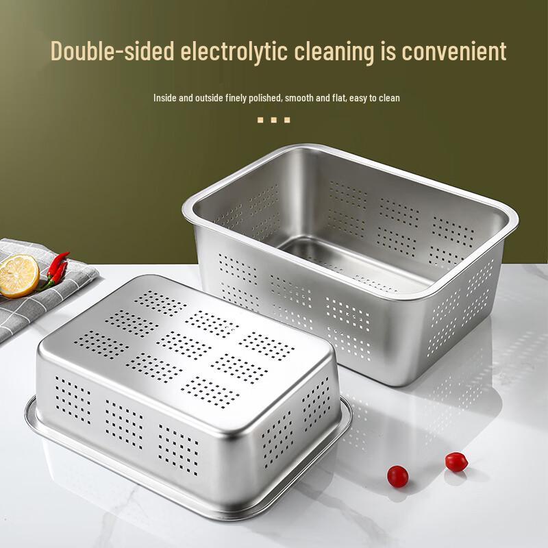 Stainless Steel Perforated Drain Basin