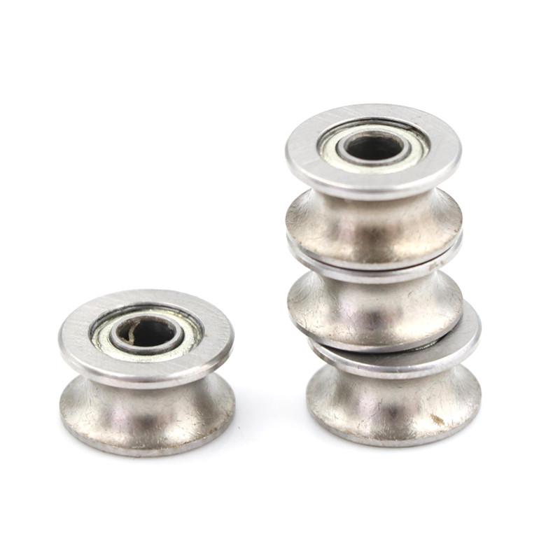 4 Pcs 4*13*7Mm 624Uu Hcs U Groove Guide Pulley Rail Ball Bearings Wheel