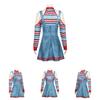 Childs Play Chucky Cosplay Kostüm Aus Polyesterstoff Für Halloween-Mottopartys