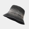 Denim Bucket Hat New Contrasting Color Washed Retro Basin Hat Women's Tide Spring and Summer Outdoor Sun Protection Hat