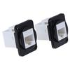 Rj45 võrgupistiku metallpaneeli pesa D-tüüpi tsingisulamist kinnitus Cat6
