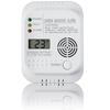 Carbon Monoxide Detector, Battery Powered, Gas Detector with Display and Temperature Gauge