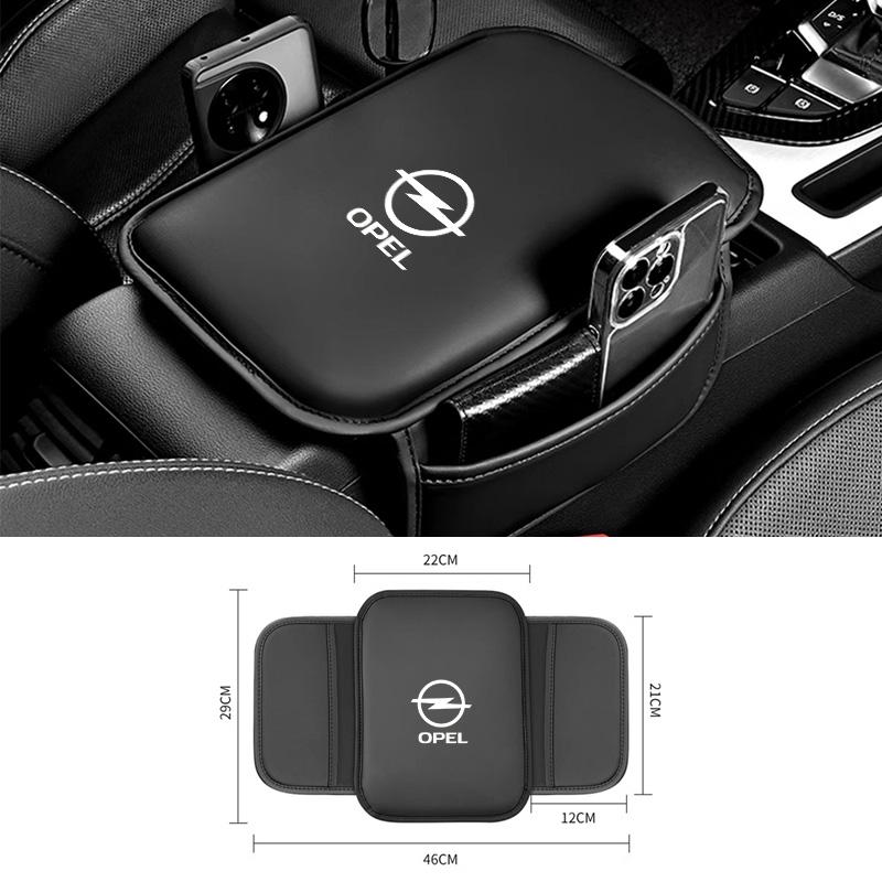 Skórzane Maty na Pudełko Podłokietnika Samochodowego Pokrowiec na Konsolę Środkową Samochodu do Opel Corsa D Astra Insignia Mokka Adam Combo OPC Vectra Akcesoria