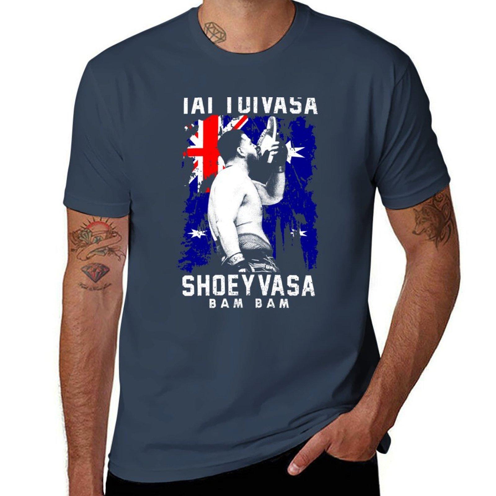 Tai Tuivasa Shoeyvasa Bam Bam Tshirt Sports Casual Short Sleeve Cotton Tee S