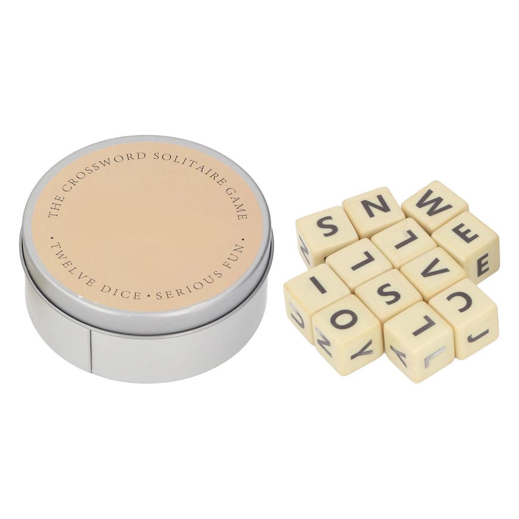 Game Crossword English 12 With Letter Dices Plastic Travel Scrabble Game With Storage Case For