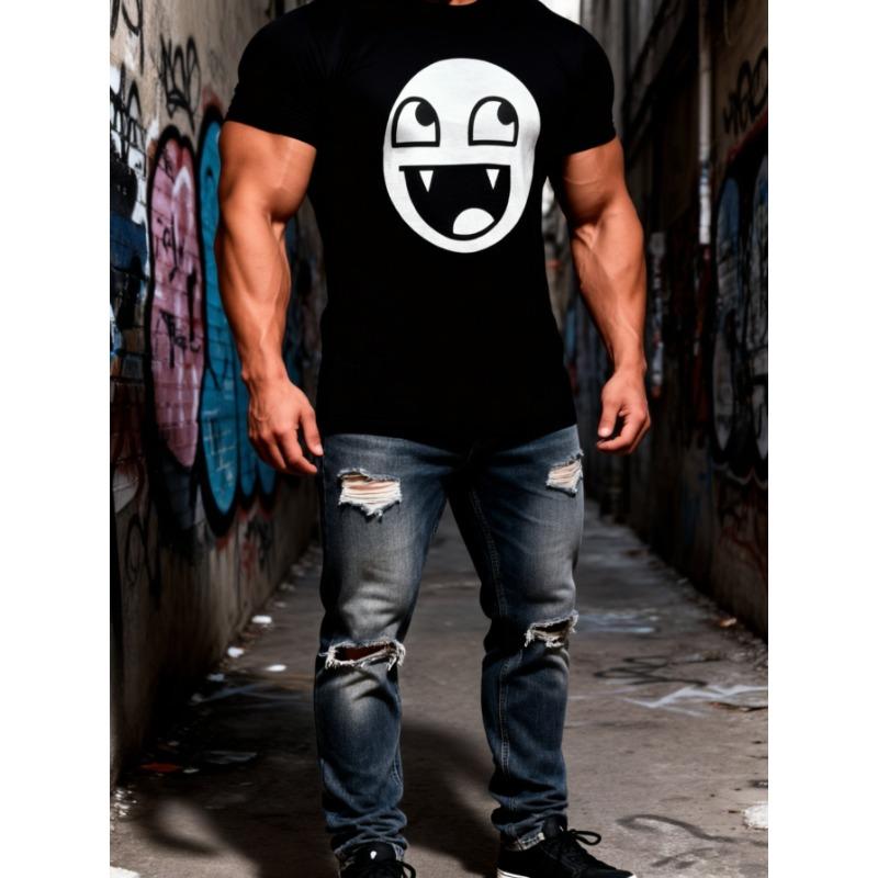 

European Size Independent Packaging- Printed T-shirt-Comfortable- Soft- Lightweight- Suitable for Leisure,Going Out, Sports,Travel- Suitable for Young S